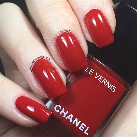 chanel fresh red|Chanel red nail polish.